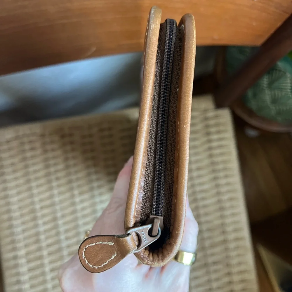 Vintage Gurkha Leather Tie Case Ascot Travel Organizer Tan Zip Necktie Holder